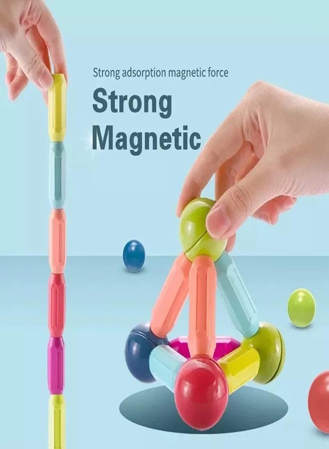ICW Magplay Roundels 3D Magnetic Stick Building Block Toys for Kids Balls and Stick Constructing Set and Creative STEM Learning Educational Game for Boys Girls, Age 3+ Yrs. (26 pc) - Image 4